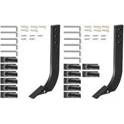 VEVOR 16'' BOX BLADE SHANK SCARIFIER SHANKS TEETH 3 HOLES BOX SCRAPER SHANK