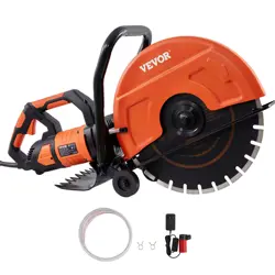 VEVOR ELECTRIC CONCRETE SAW WET/DRY SAW CUTTER W/ WATER PUMP BLADE 16'' 3200W