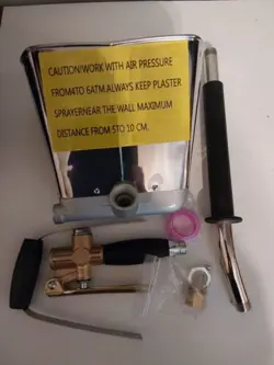 VEVOR 4 JET CEMENT MORTAR SPRAYER - SILVER