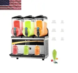 45L SLUSHY MACHINE INTELLIGENT LED CONTROL PANEL DRINK DISPENSER JUICER BEVERAGE
