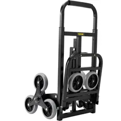 VEVOR STAIR CLIMBING HAND TRUCK, HEAVY-DUTY HAND CART DOLLY 375 LBS LOAD