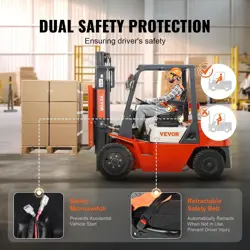 VEVOR UNIVERSAL TRACTOR SEAT SUSPENSION, FOLD DOWN FORKLIFT SEAT WITH ADJUSTABLE