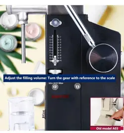 VEVOR MANUAL LIQUID FILLING MACHINE OIL PASTE BOTTLE FILLER 5-50ML ADJUSTABLE