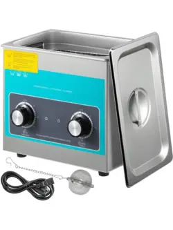 KNOB ULTRASONIC CLEANER 3L 40KHZ?304 STAINLESS STEEL?WITH HEATER & TIMER