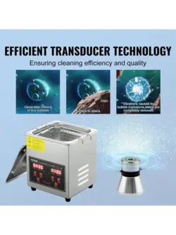 VEVOR 2L ULTRASONIC CLEANER WITH DIGITAL TIMER & HEATER, FOR GLASSES WATCH RINGS