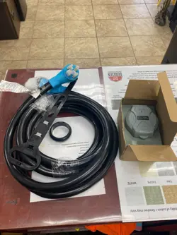 50 AMP 25FT GENERATOR CORD AND WATERPROOF POWER INLET BOX COMBO KIT