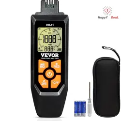 PORTABLE CARBON MONOXIDE DETECTOR 0-1000PPM CO GAS METER TESTER WITH TEMPERATURE