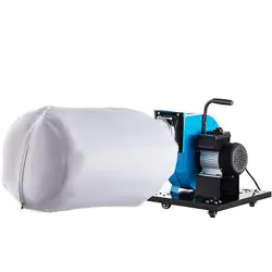 1HP DUST COLLECTOR 537 CFM WHEELED JET DUST COLLECTION POTABLE BAG DUST CO