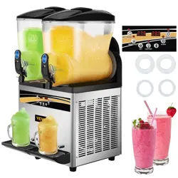 VEVOR 2X15L 2TANK COMMERCIAL SLUSH MACHINE FROZEN DRINK MARGARITA SLUSH MAKER
