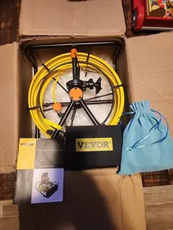 NEW VEVOR SEWER CAMERA 164FT/50M HD DRAIN PIPE INSPECTION CAMERA LCD MONITOR FS