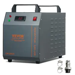 VEVOR AIR-COOLED INDUSTRIAL WATER CHILLER CW-3000 12 L 12 L/MIN FOR LASER TUBE