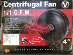 CAP VALUELINE 4 INCH CENTRIFUGAL FAN INLINE BLOWER EXHAUST GREENHOUSE 171 CFM