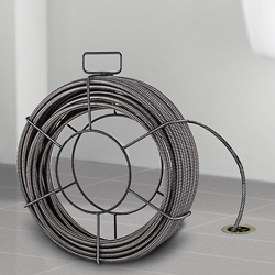 DRAIN CLEANING CABLE 100 FEET X 3/8 INCH SOLID CORE CABLE SEWER CABLE DRAIN AUGE