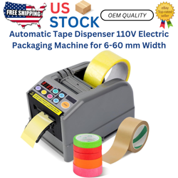 AUTOMATIC TAPE DISPENSER 110V ELECTRIC PACKAGING MACHINE FOR 6-60 MM WIDTH