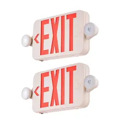 2 PACK LED EXIT SIGN EMERGENCY LIGHT