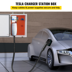 VEVOR TESLA CHARGER STATION BOX, 28'' X 20'' X 10'', OUTDOOR CABLE BOX CHARGING