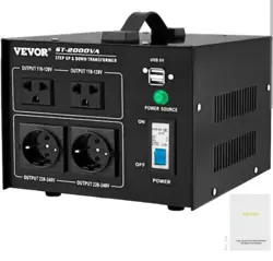 VOLTAGE CONVERTER TRANSFORMER 2000W HEAVY DUTY STEP UP DOWN CONVERTER(110V-220V)