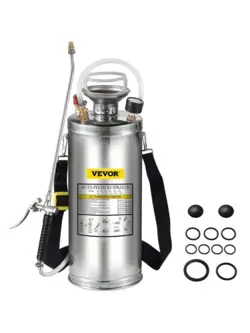 GOOD VEVOR 2 GALLON STAINLESS STEEL SPRAYER HAND PUMP SPRAYER