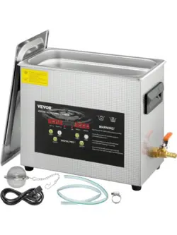 6L PROFESSIONAL DIGITAL LABULTRASONIC PARTS CLEANER,200W HEATER,180W ULTRASONIC=