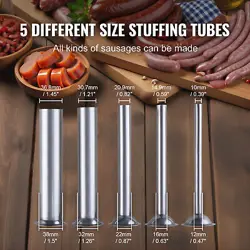 VEVOR MANUAL SAUSAGE STUFFER 10 L VERTICAL SAUSAGE MACHINE 304 STAINLESS STEEL