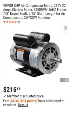 ELECTRIC MOTOR DP120556HZ