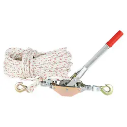VEVOR ROPE PULLER COME ALONG WINCH 3/4 TON 1653LB CAPACITY 100' OF 0.6