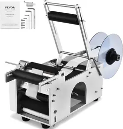 VEVOR SEMI-AUTOMATIC ROUND LABELING MACHINE, 20-50PCS/MIN