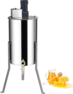 VEVOR ELECTRIC HONEY EXTRACTOR, 2/4 FRAME STAINLESS STEEL BEEKEEPING EXTRACTION,