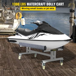 WATERCRAFT PWC DOLLY, 1300 LBS JET SKI STAND, ADJUSTABLE WIDTH BOAT TRAILER