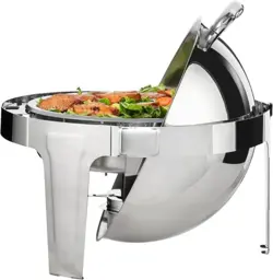 VEVOR ROLL TOP CHAFING DISH BUFFET SET, 6 QT 2 PACK, STAINLESS STEEL CHAFER