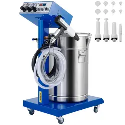 50W 45L ELECTROSTATIC POWDER COATING MACHINE WITH SPRAYING GUN PAINT 450G WX-958