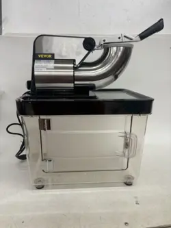 VEVOR 400LBS/H COMMERCIAL SNOW CONE MACHINE ICE SHAVER ICE CRUSHER SILVER
