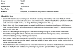SCALE INDUSTRIAL COUNTING