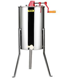 VEVOR MANUAL HONEY EXTRACTOR, 3 FRAMES HONEY SPINNER EXTRACTOR, STAINLESS STEEL