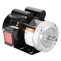 VEVOR 1.5HP ELECTRIC MOTOR 3450RPM 56C FRAME 1-PHASE 5/8