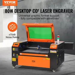 VEVOR 80W CO2 LASER ENGRAVER MACHINE LIGHTBURN 19.7 IPS LASER CUTTER 20