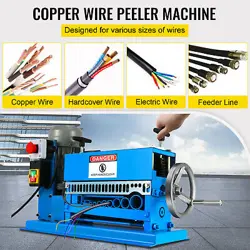 ELECTRIC WIRE STRIPPING MACHINE 1.5-38MM CABLE STRIPPER 0.06