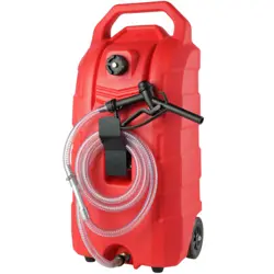 VEVOR 16 GALLON FUEL CADDY PORTABLE GAS STORAGE TANK 7.8L/MIN WITH MANUAL NOZZLE