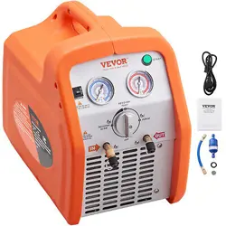 REFRIGERANT RECOVERY MACHINE 1 HP DUAL CYLINDER AC HVAC RECYCLING TOOL 1750RPM