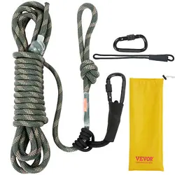 VEVOR TREE STAND SAFETY ROPE 30 FT/91.44 M TREESTAND LIFELINE ROPE 0.6'' 30KN