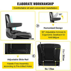 ADJUSTABLE FORKLIFT SEAT