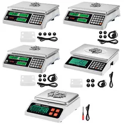 VEVOR COUNTING SCALE 22/33/66 LBS DIGITAL WEIGHT SCALES FOOD FRUIT W/ RS-232