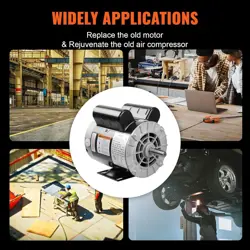 2 HP SPL AIR COMPRESSOR MOTOR 115/230V 56 FRAME 3450 RPM CW/CCW ROTATION