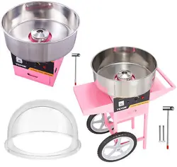 VEVOR COMMERCIAL COTTON CANDY MACHINE WITH CART SUGAR FLOSS MAKER PARTY