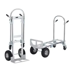 VEVOR ALUMINUM HAND TRUCK 2 IN 1 FOLDING DOLLY CART 1000 LBS CAPACITY HEAVY DUTY