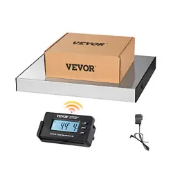 VEVOR WIRELESS SHIPPING SCALE 440LBS X 1.7 OZ 49FT DIGITAL POSTAL SCALE AC/DC