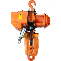 VEVOR 2 TON ELECTRIC CHAIN HOIST THREE PHASE CRANE HOIST 4400LBS LOAD 20 FT LIFT