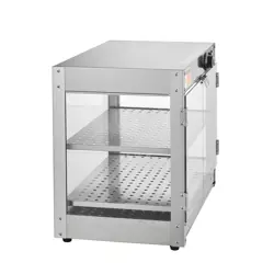 VEVOR 2-TIER COMMERCIAL FOOD WARMER DISPLAY COUNTERTOP PIZZA CABINET WITH LIGHT