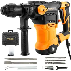 VEVOR ROTARY HAMMER DRILL CORDED DRILLS 1-1/4