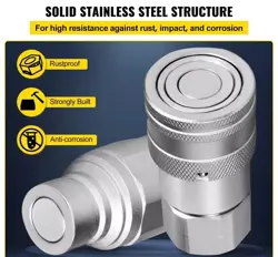 2 SETS HYDRAULIC QUICK CONNECT COUPLERS 1/2